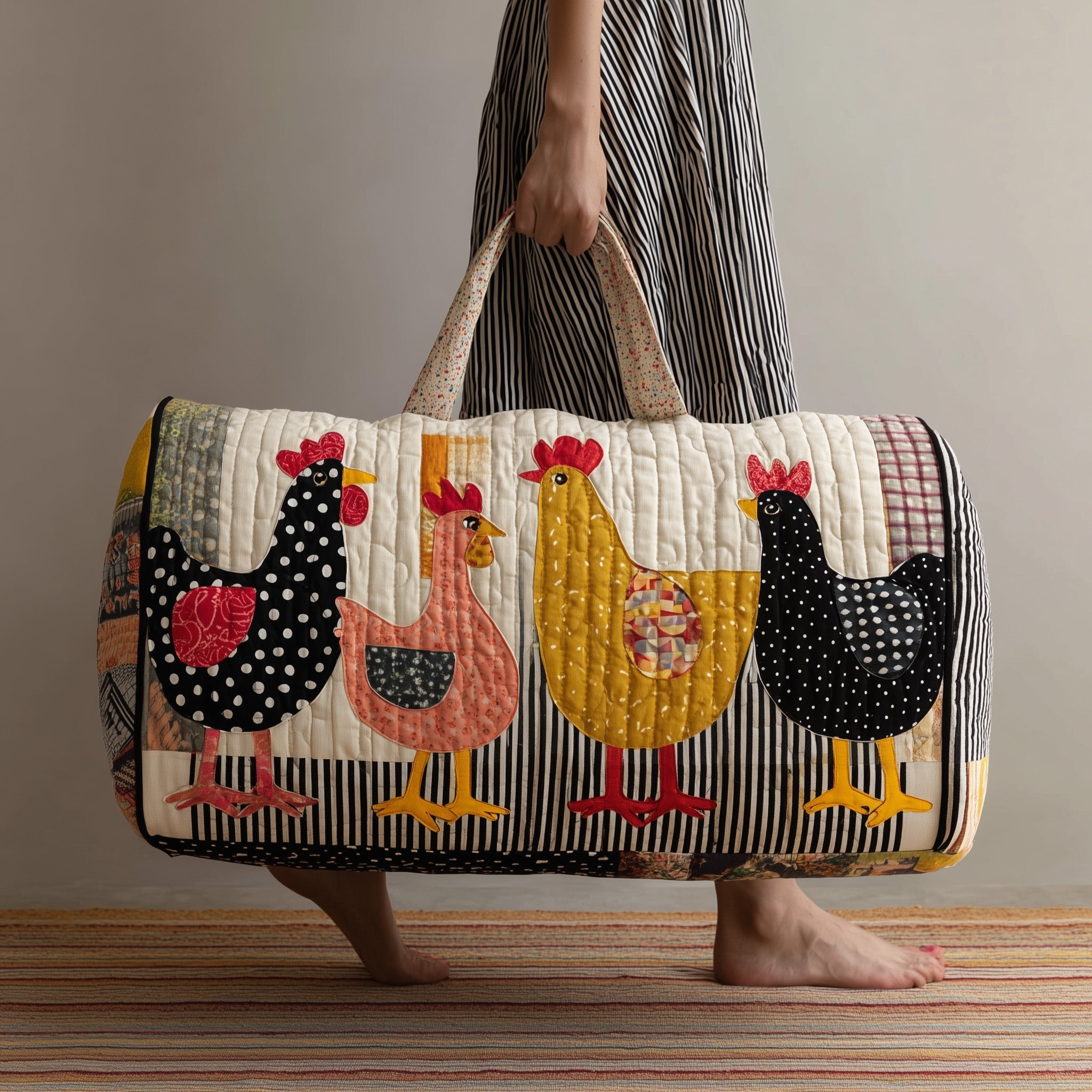 Chicken Quilted Duffle Bag GFTOMA1970
