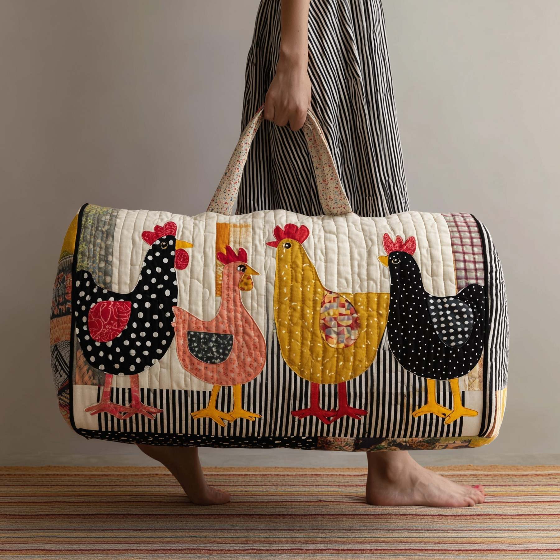 Chicken Quilted Duffle Bag GFTOMA1970