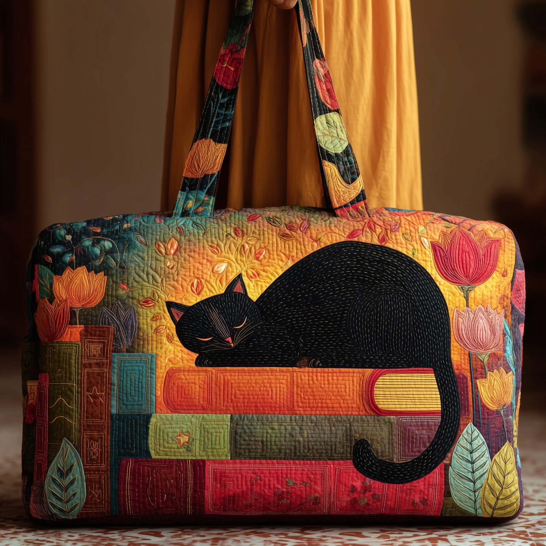 Cat Quilted Duffle Bag GFTOMA2096