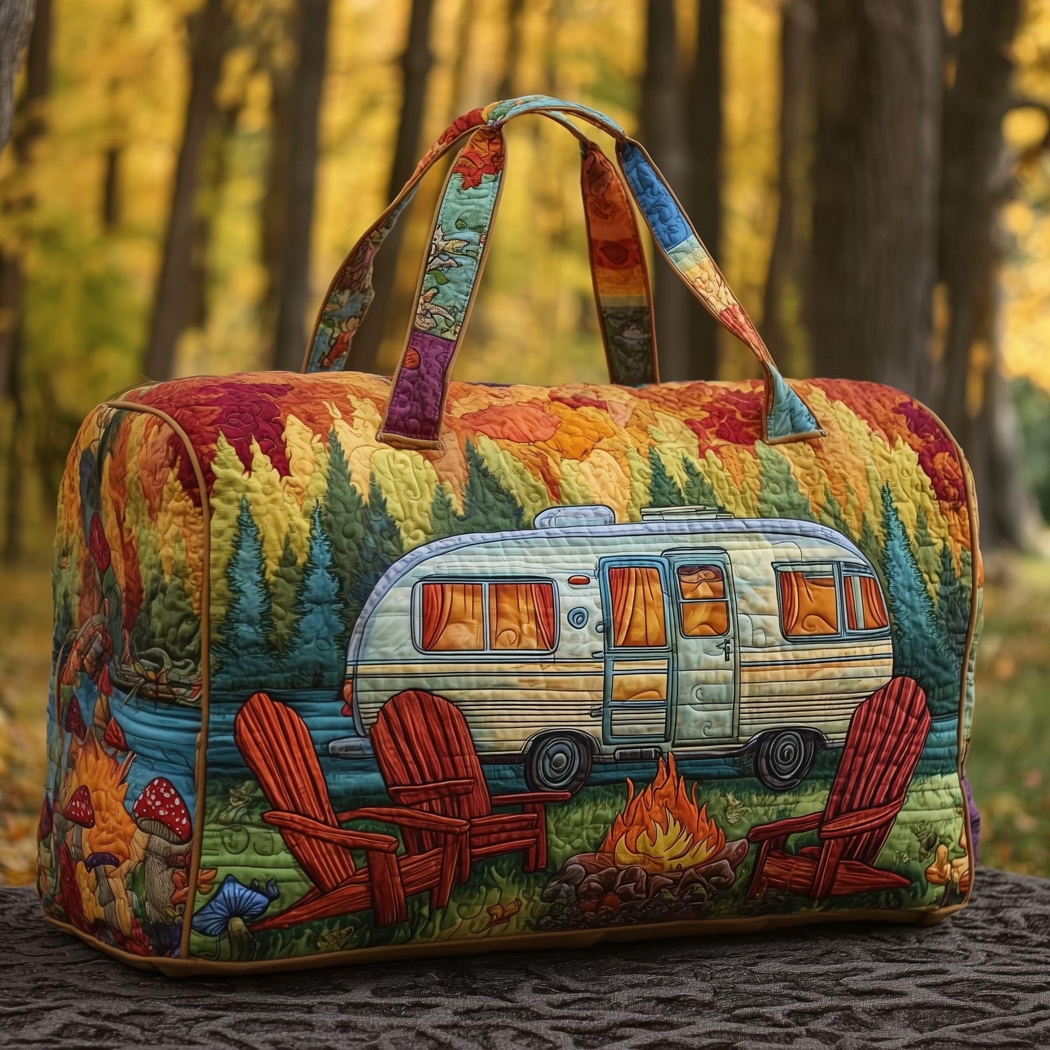 Cozy Camper Quilted Duffle Bag GFTOMA3440