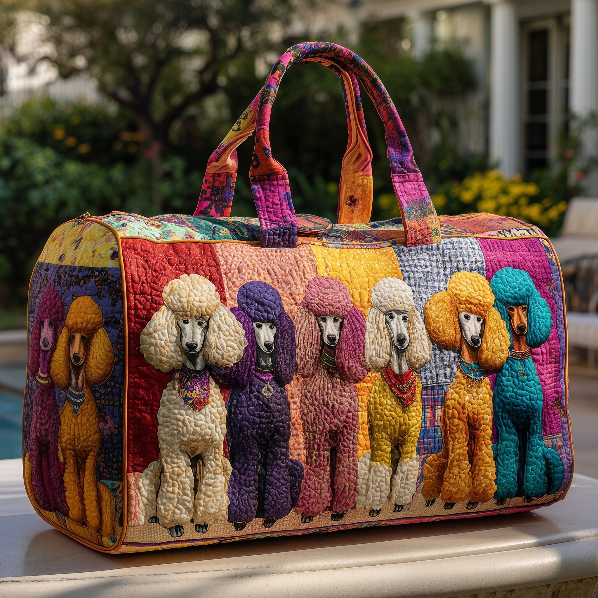 Poodle Quilted Duffle Bag GFTOMA3684