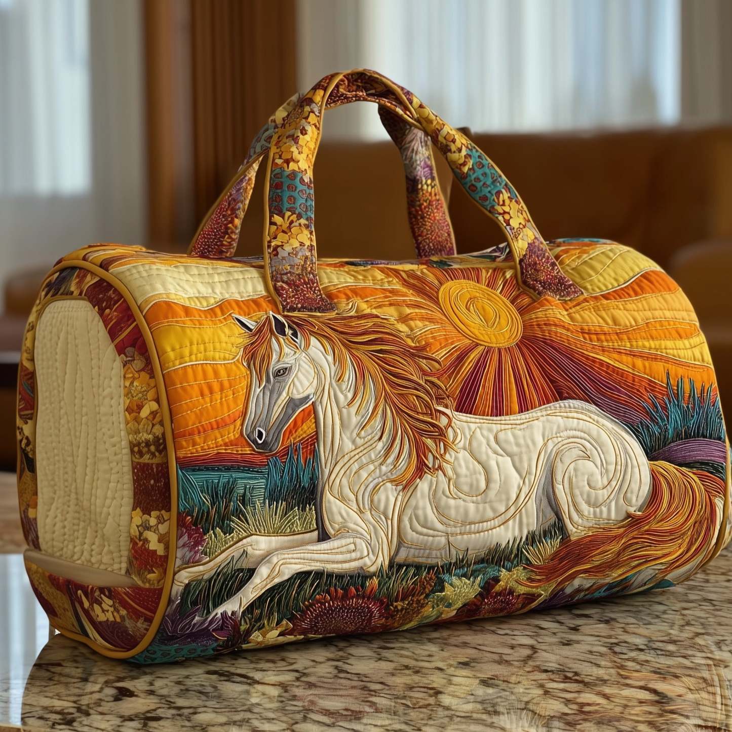 Horse Quilted Duffle Bag GFTOMA4180
