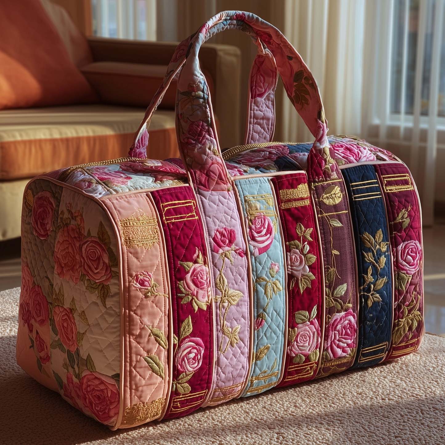 Rosie Library Quilted Duffle Bag GFTOTP10513