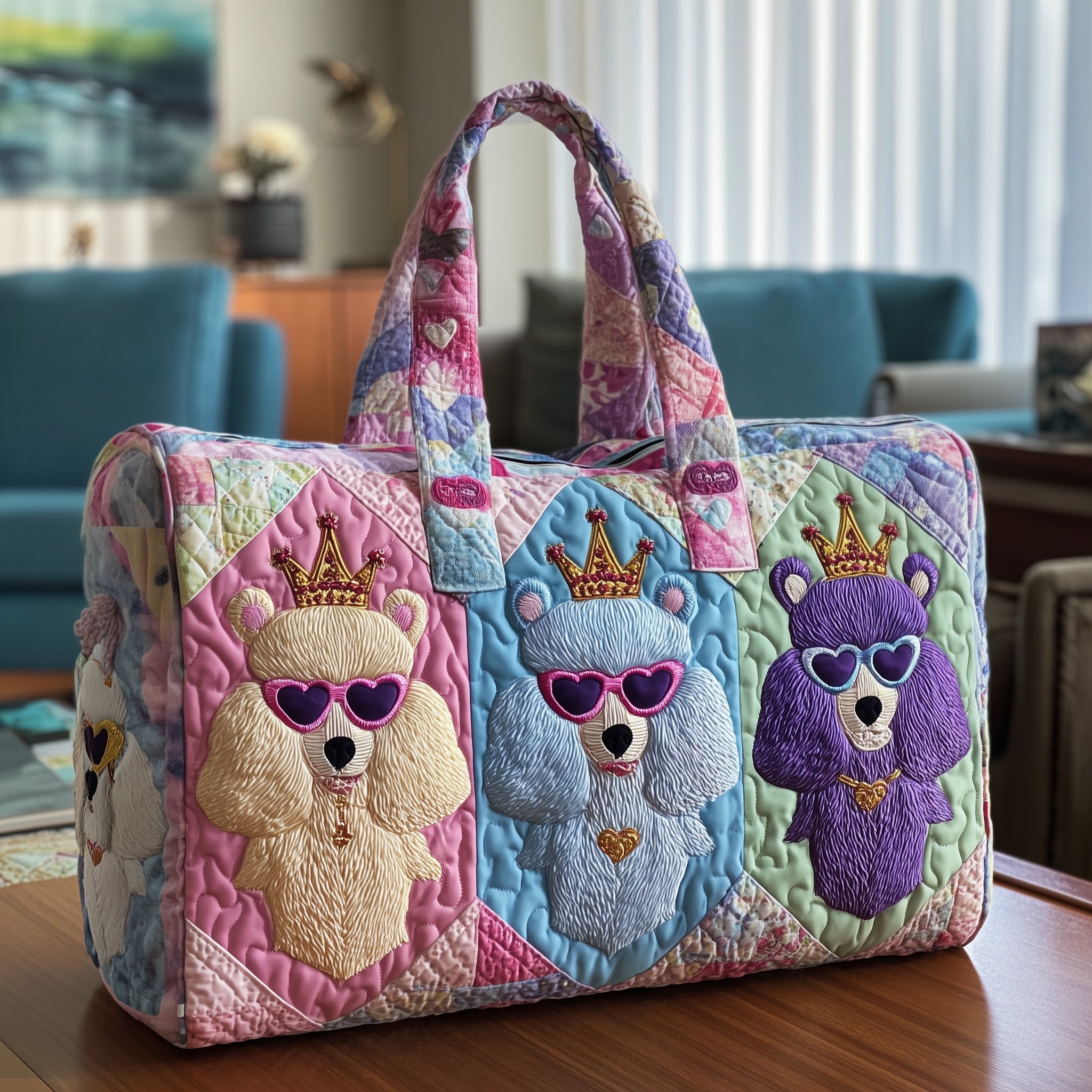 Poodle Quilted Duffle Bag GFTOTP10547