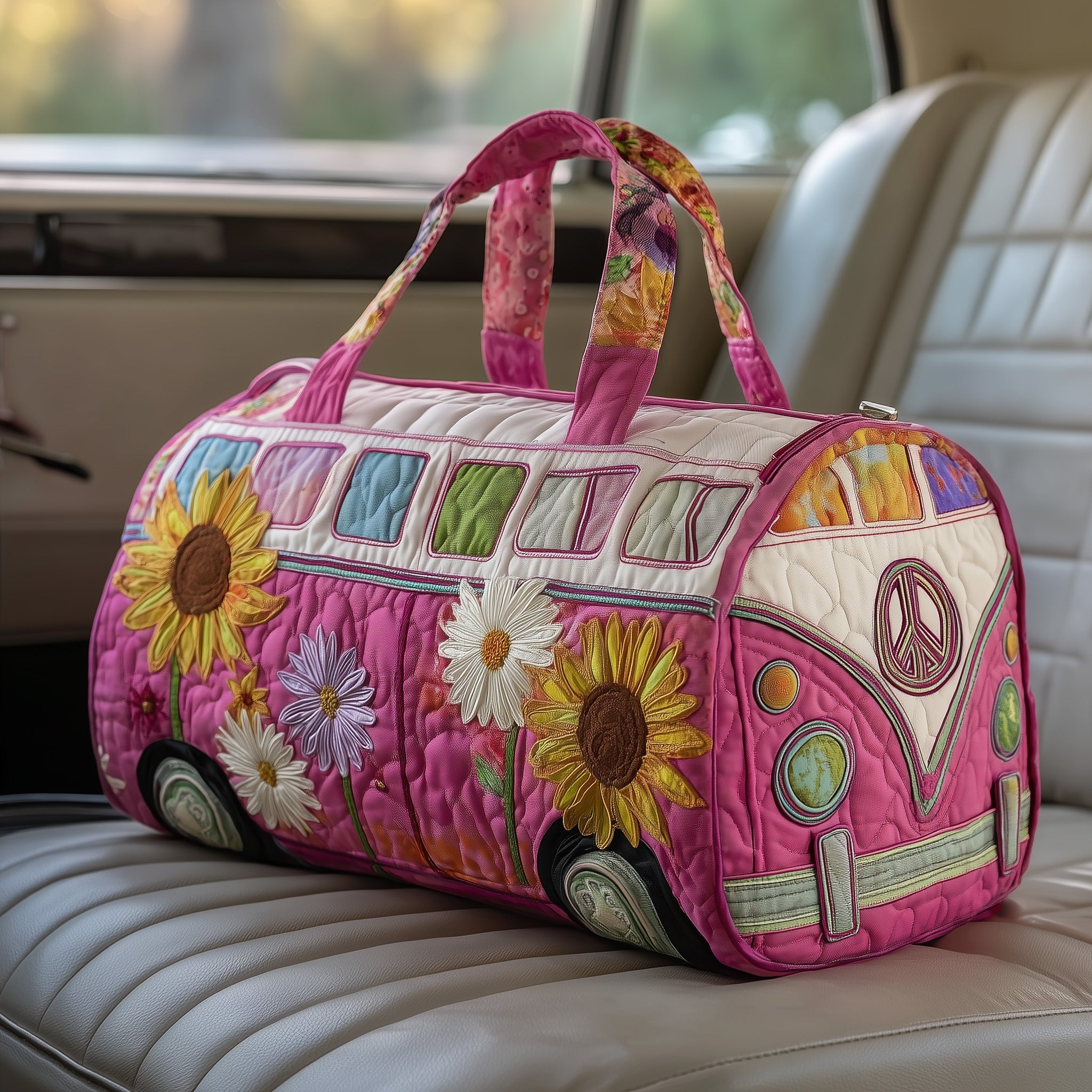 Hippie Van Quilted Duffle Bag GFTOTP10611