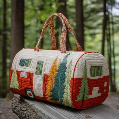 Camping Trailer Quilted Duffle Bag GFTOTP10809