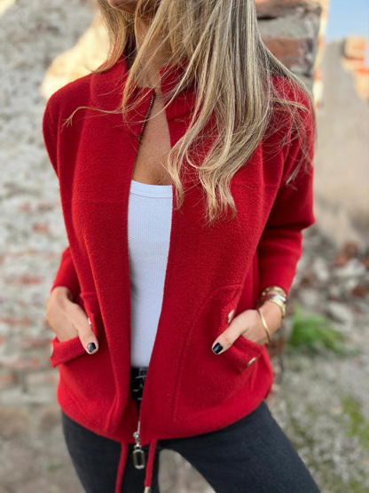 CLEARANCE🔥 Casual Zipper Drawstring Jacket