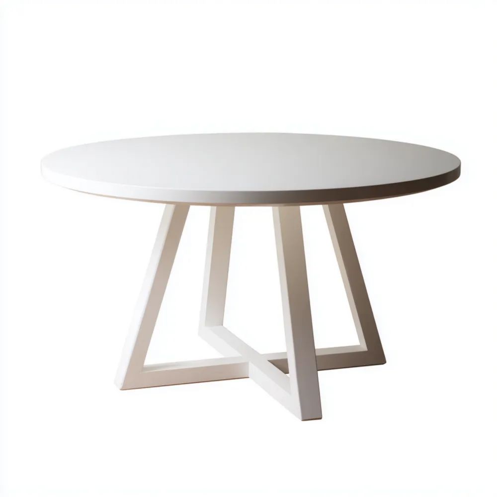 Moderner Esstisch Holz 120x120x75 cm - Weiß