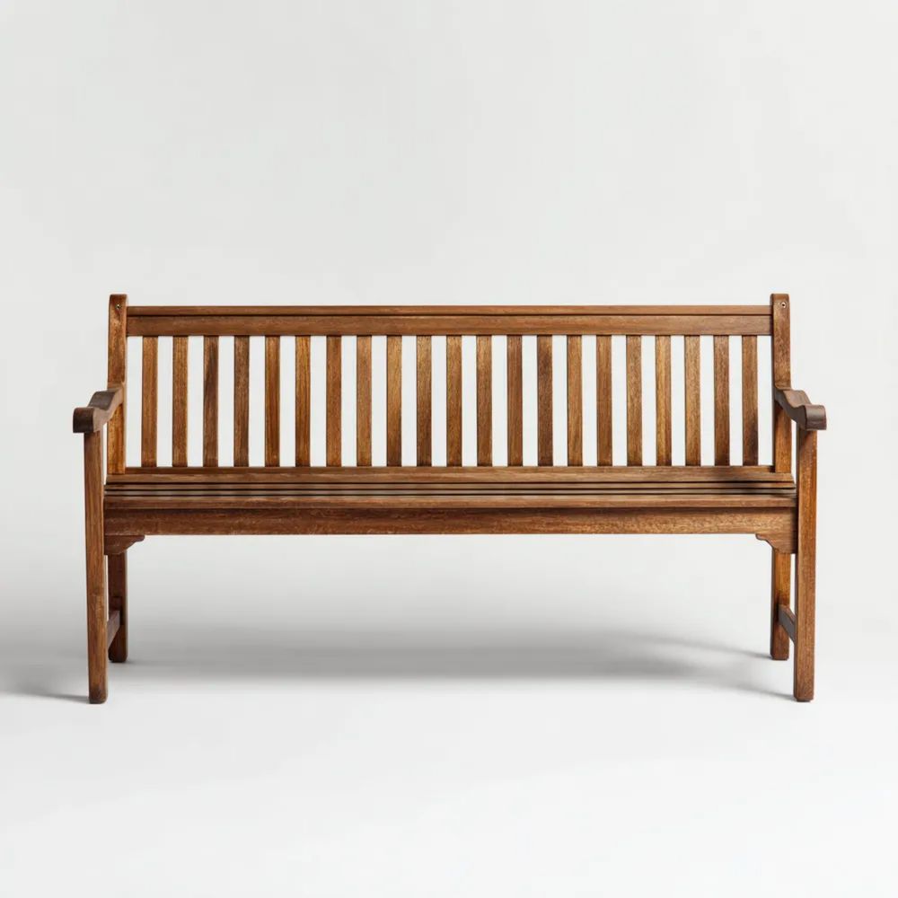 Gartenbank Holz 150x60x90 cm – Braun – Klassisches Design