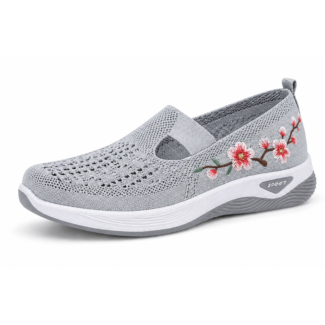  Women's Orthopedic Slip-On Walking Shoes — Featuring arch support; breathable and lightweight.