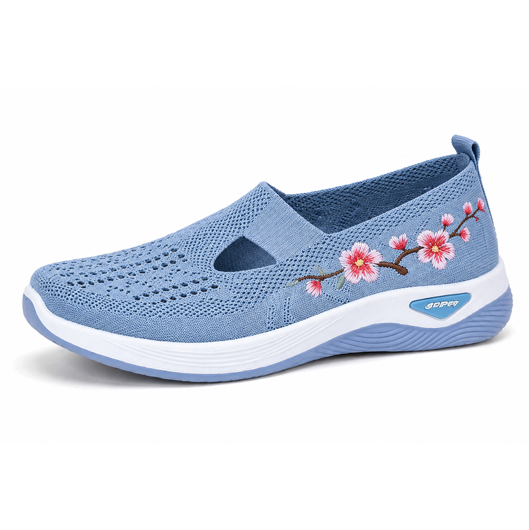 Women's Orthopedic Slip-On Walking Shoes — Featuring arch support; breathable and lightweight.