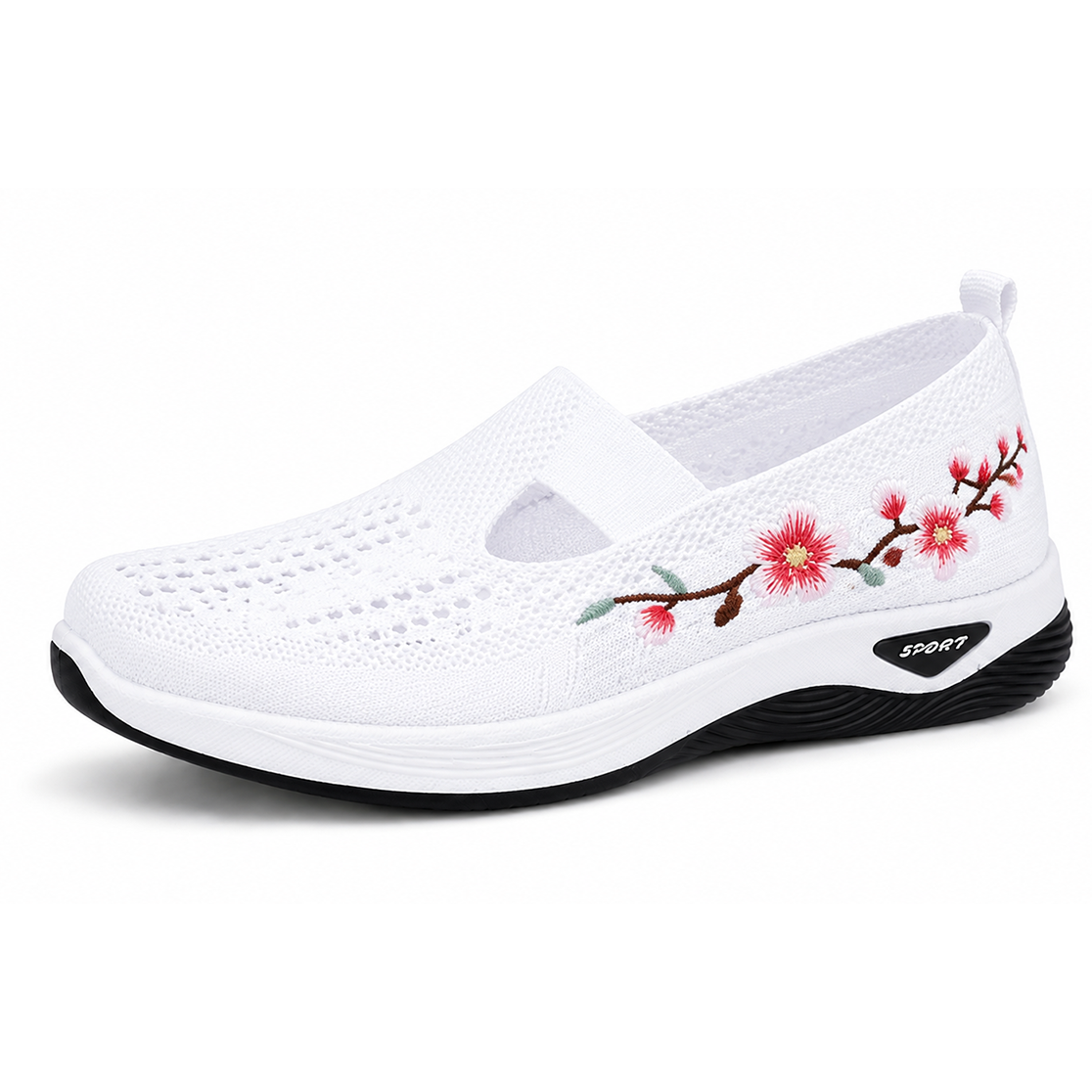  Women's Orthopedic Slip-On Walking Shoes — Featuring arch support; breathable and lightweight.