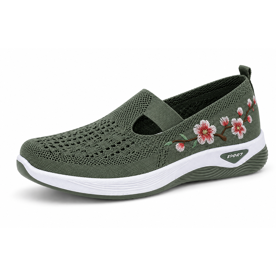  Women's Orthopedic Slip-On Walking Shoes — Featuring arch support; breathable and lightweight.