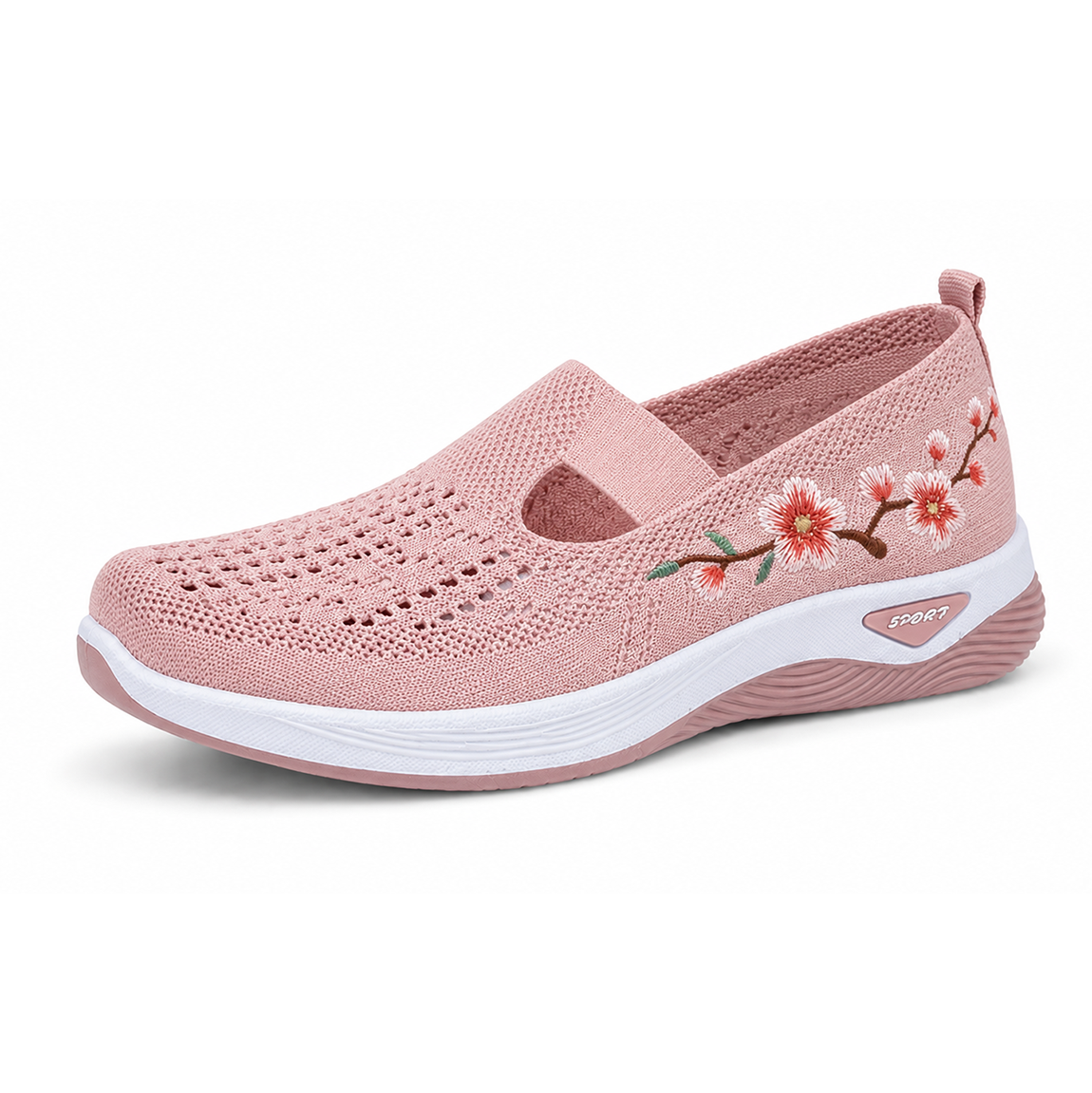  Women's Orthopedic Slip-On Walking Shoes — Featuring arch support; breathable and lightweight.