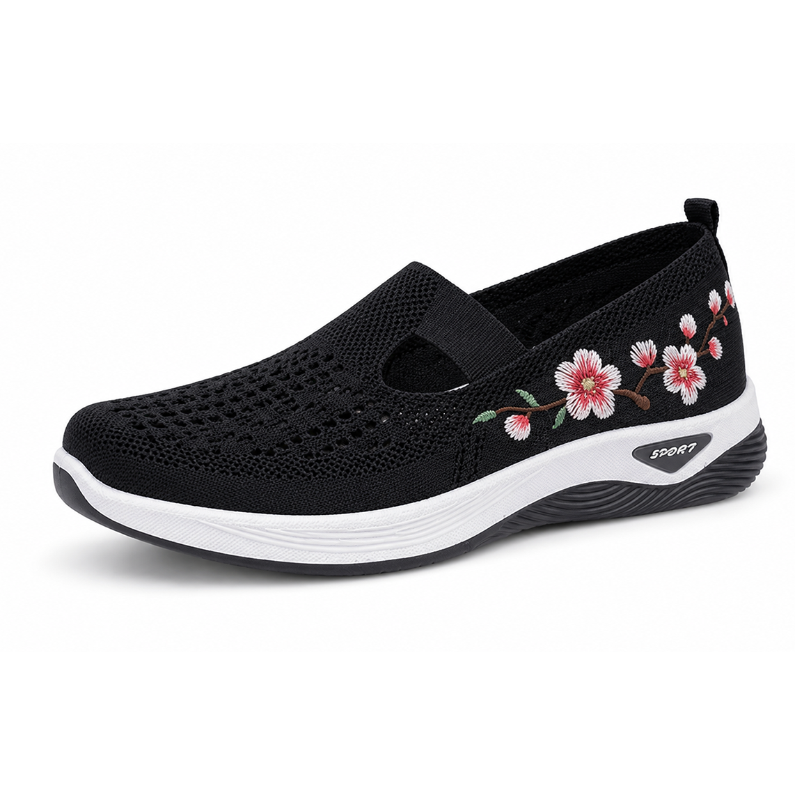  Women's Orthopedic Slip-On Walking Shoes — Featuring arch support; breathable and lightweight.