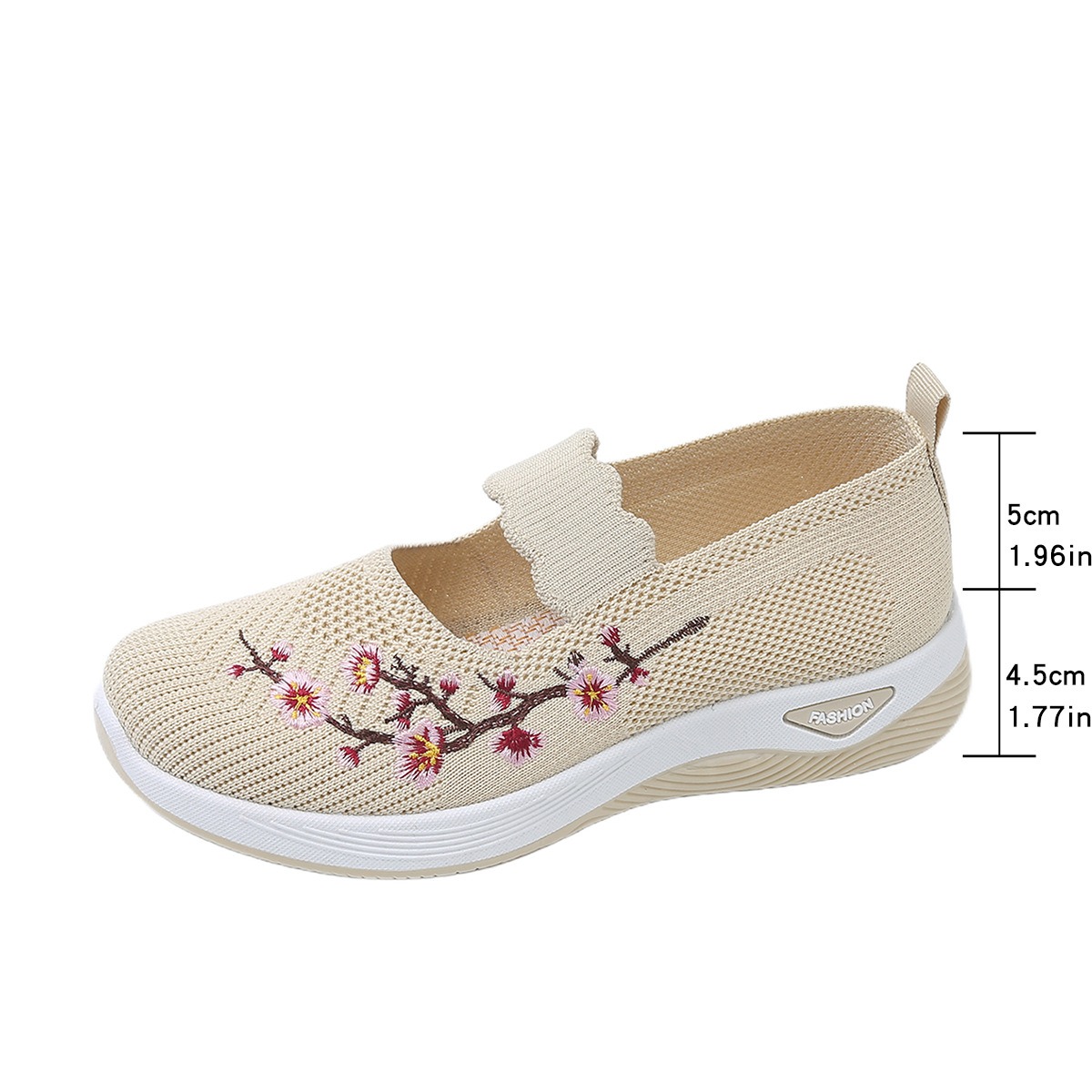Women's comfortable breathable knitted sneakers