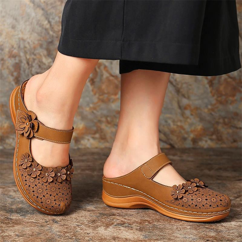 LAST DAY 70% OFF- Women Comfortable Vintage Wedges Orthopedic Sandals