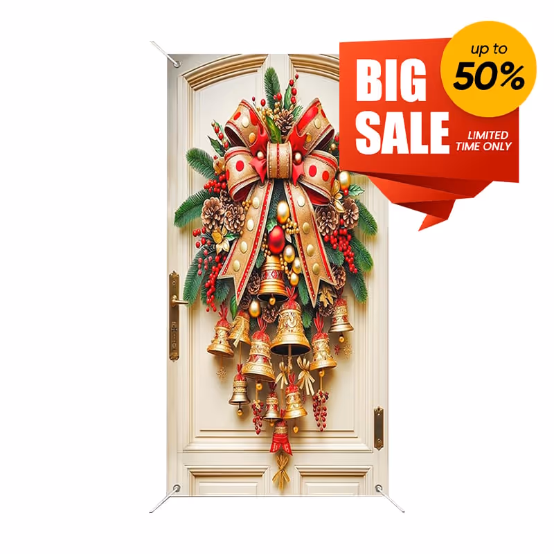 Christmas Bell Door Curtain
