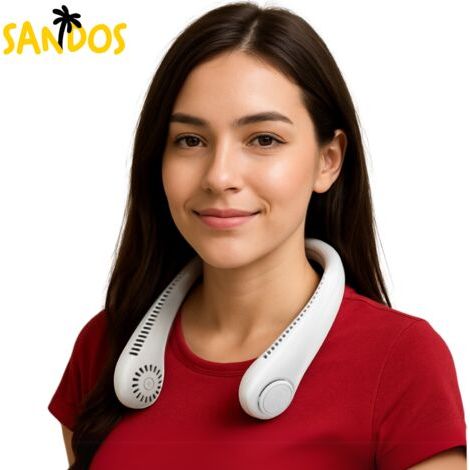 Mini portable neck fan – 3 power modes – USB Type-C charging – 4W power – Ergonomic and lightweight design