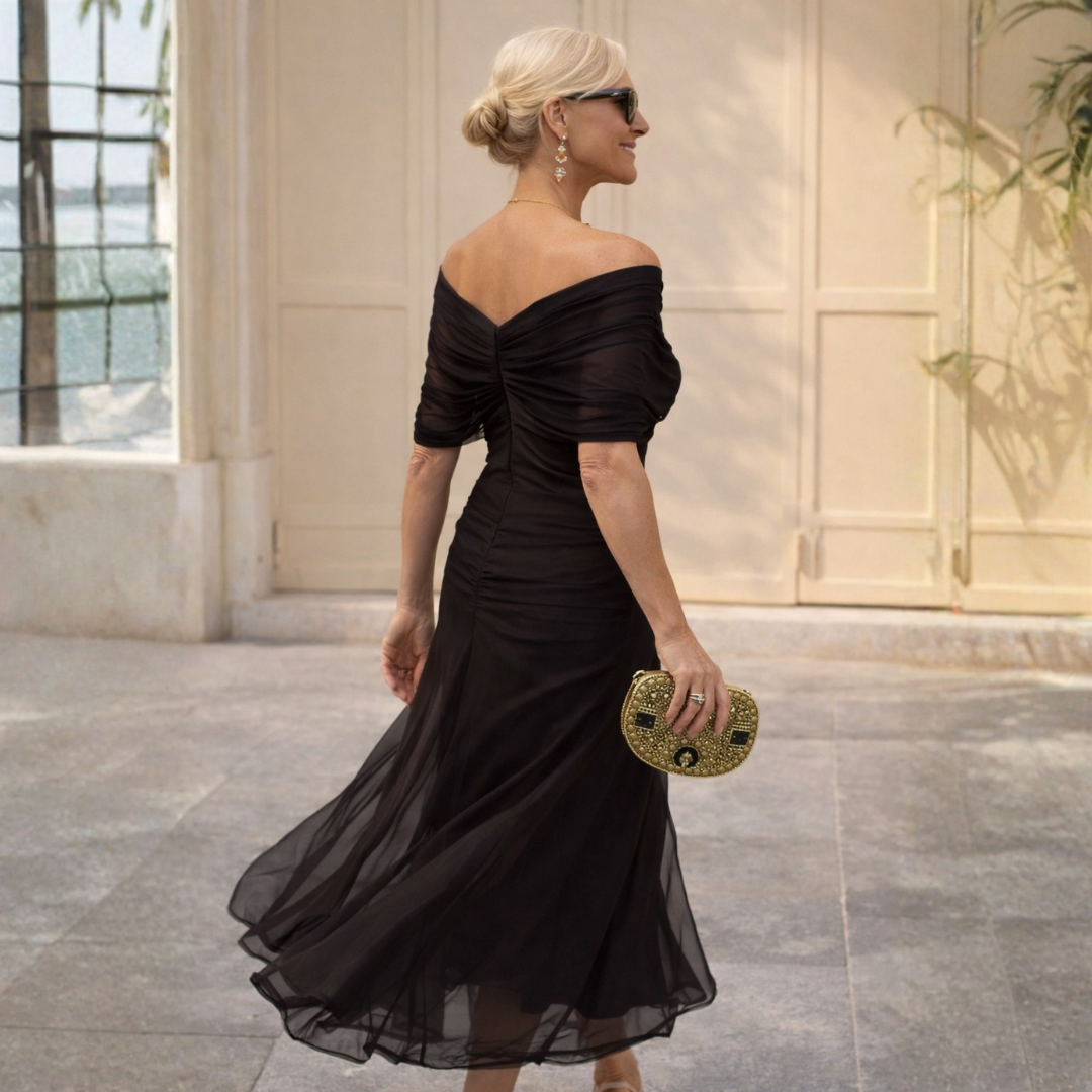 Off Shoulder Maxi Dress