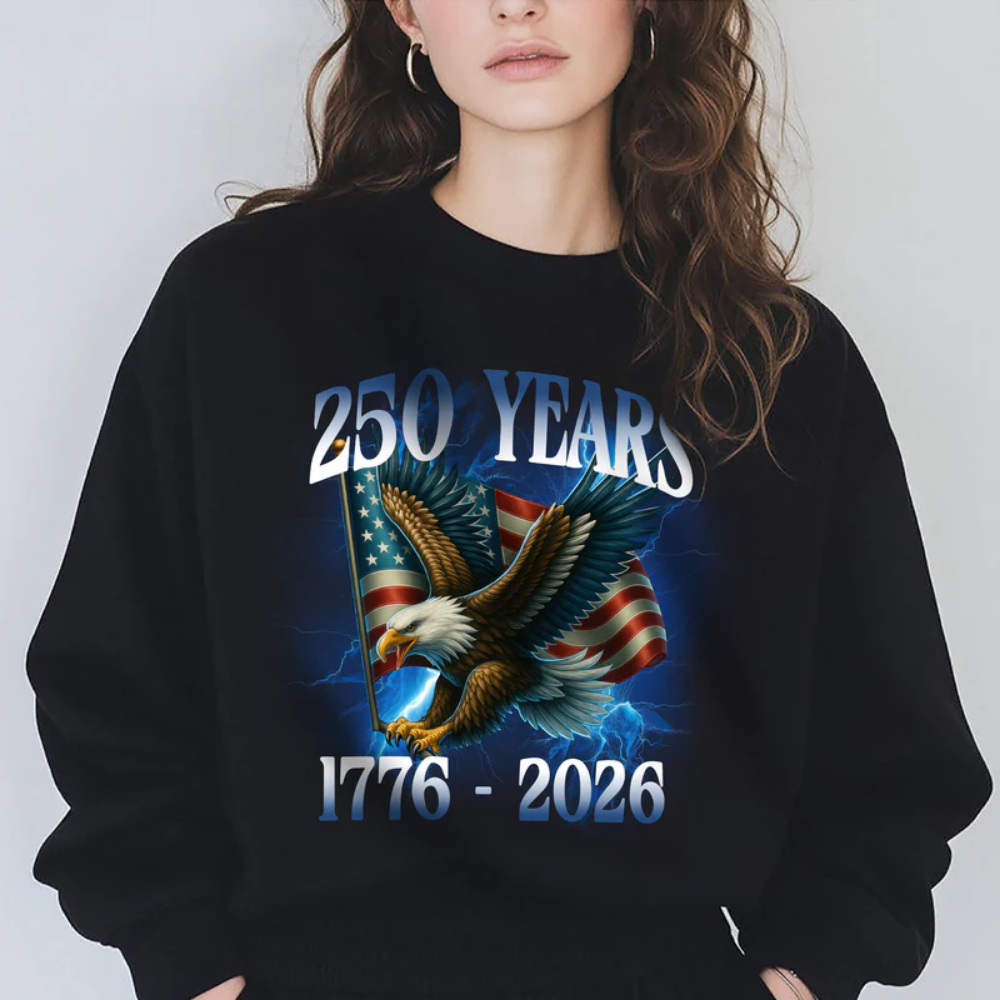 America 250 Years With Eagle Shirt, 4th of July Celebrate Shirt