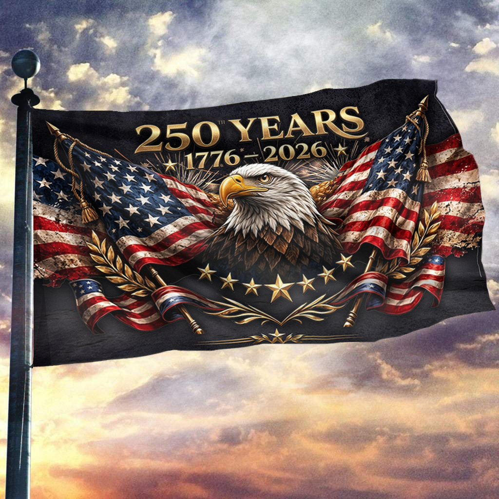 The Eagle Rises: America 250th Anniversary Flag