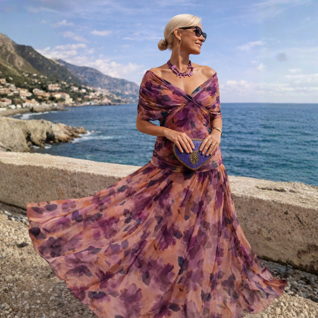 Off Shoulder Maxi Dress