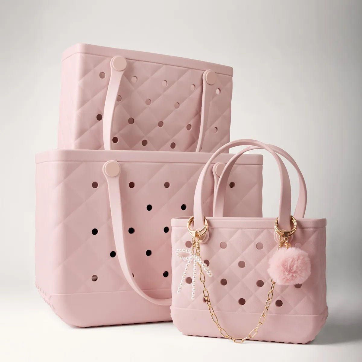 Bitty Bthtogg Bag - Quilted Rose Petal