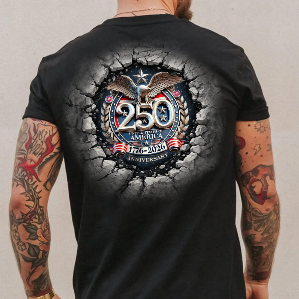 USA Eagles 250th Anniversary Semiquincentennial 1776-2026 Backside Shirt