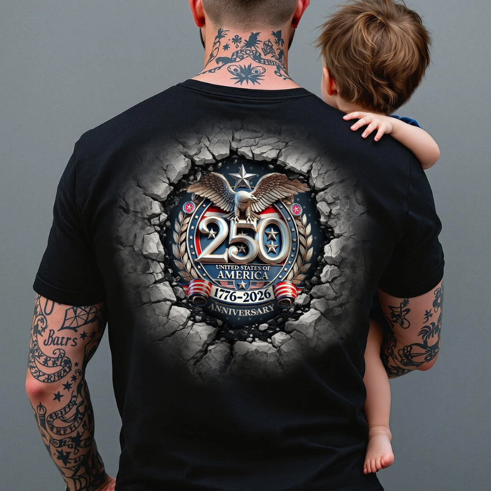 USA Eagles 250th Anniversary Semiquincentennial 1776-2026 Backside Shirt