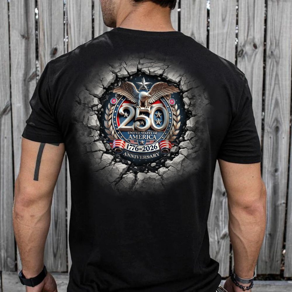 USA Eagles 250th Anniversary Semiquincentennial 1776-2026 Backside Shirt