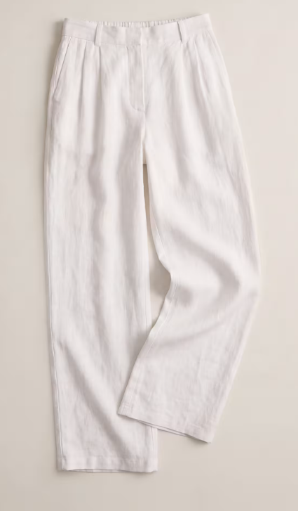 European Linen Pleated Trouser