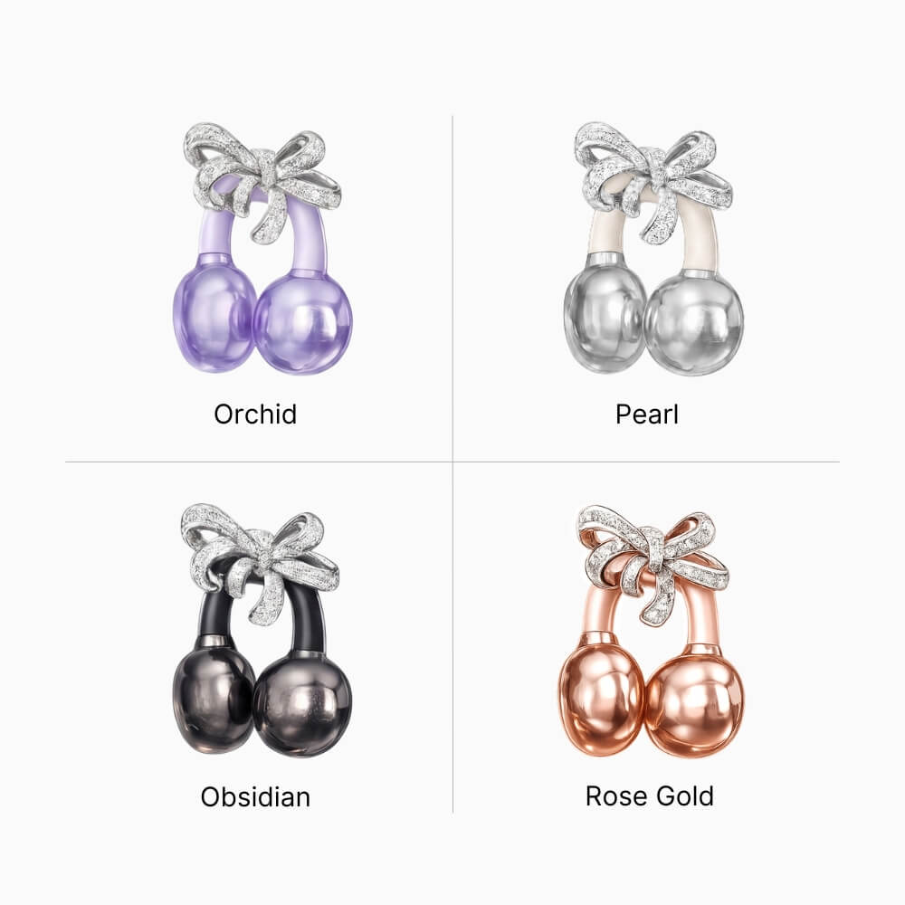 Adorn charm clipped on earbud