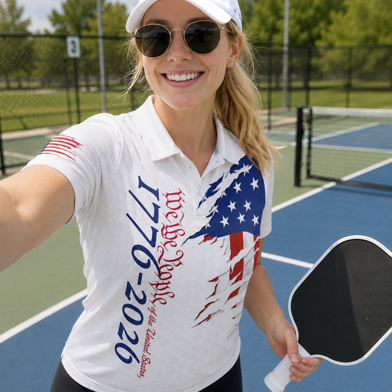250 Years We The People Golf - USA 250th Anniversary Polo Shirt