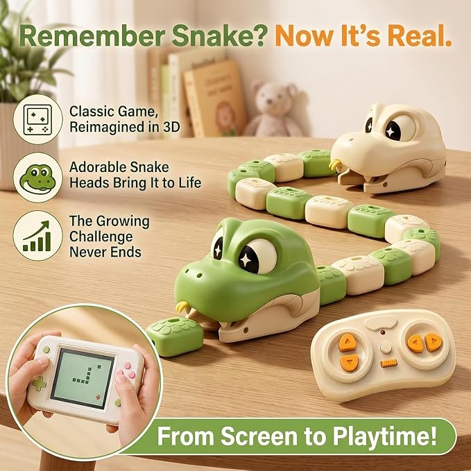 Growing remote control snake toy