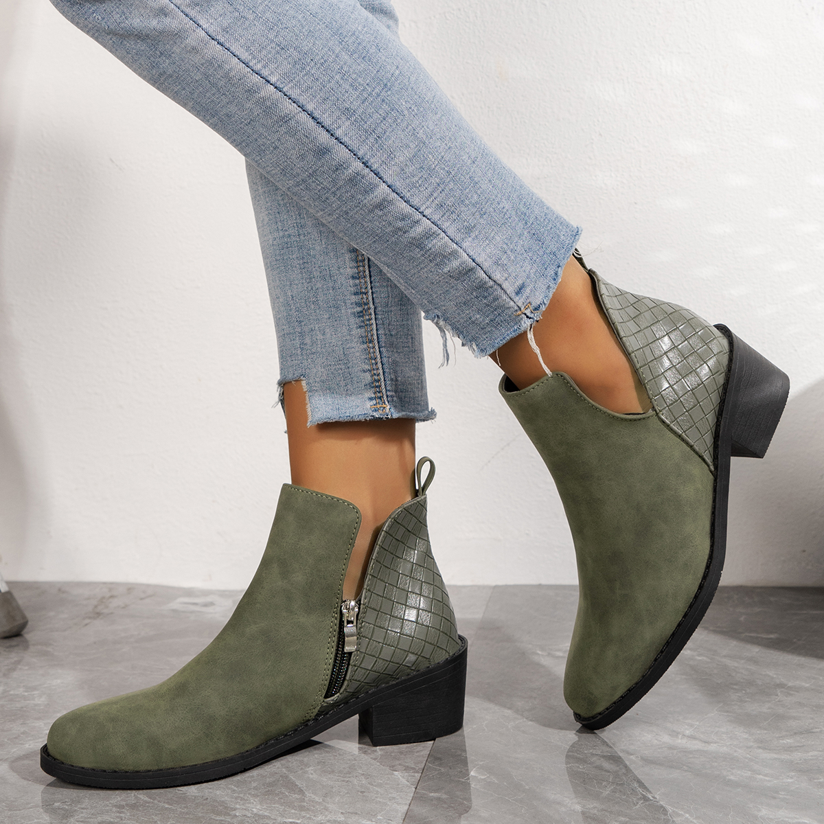 Women's Commuter Lightweight Waterproof And Wear-Resistant Formal Boots