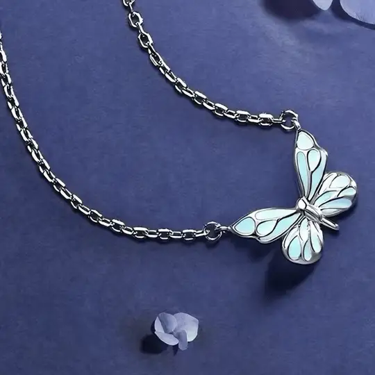 Luminous Dream Blue Butterfly Bracelet