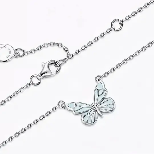 Luminous Dream Blue Butterfly Bracelet