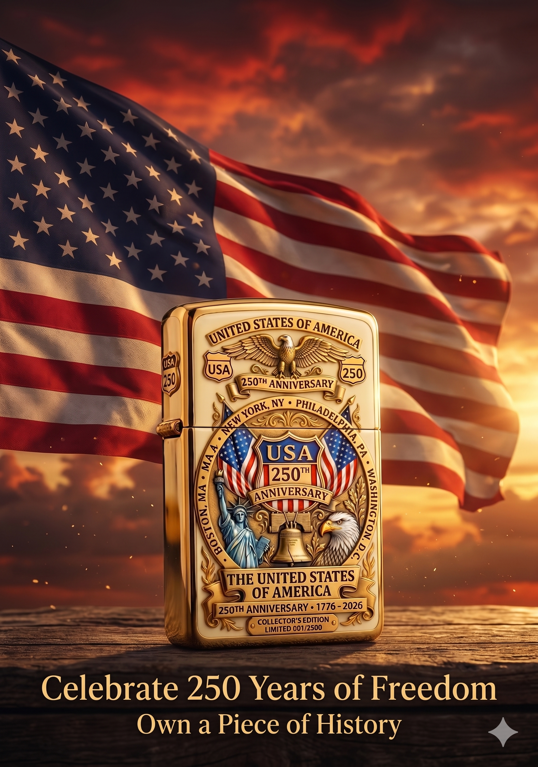 ⚡️Last Day 49% OFF -🎁USA 250th Anniversary Lighter （BUY 2 FREE SHIPPING)