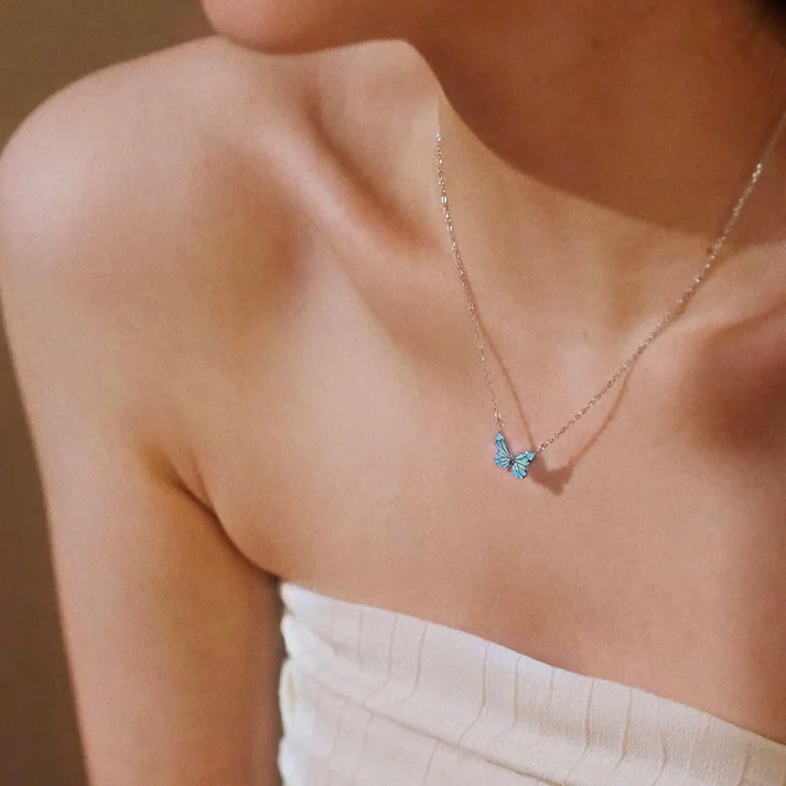 Luminous Dream Blue Butterfly Bracelet