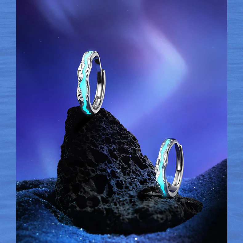 Whispering Galaxy Lightyear Couple Rings (2 rings included)