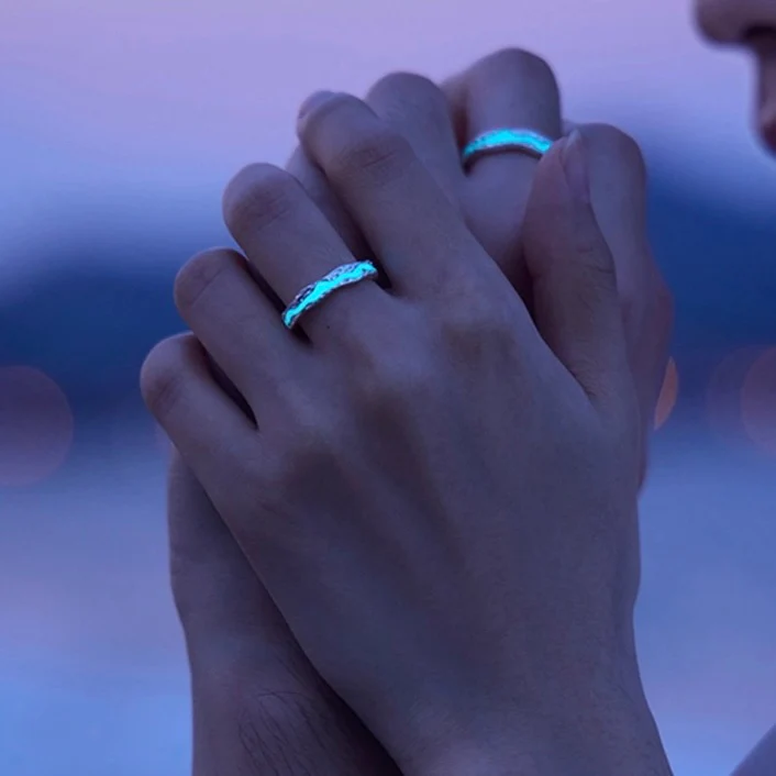 Whispering Galaxy Lightyear Couple Rings (2 rings included)
