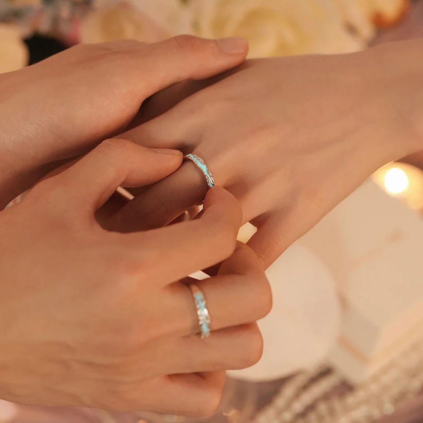 Whispering Galaxy Lightyear Couple Rings (2 rings included)