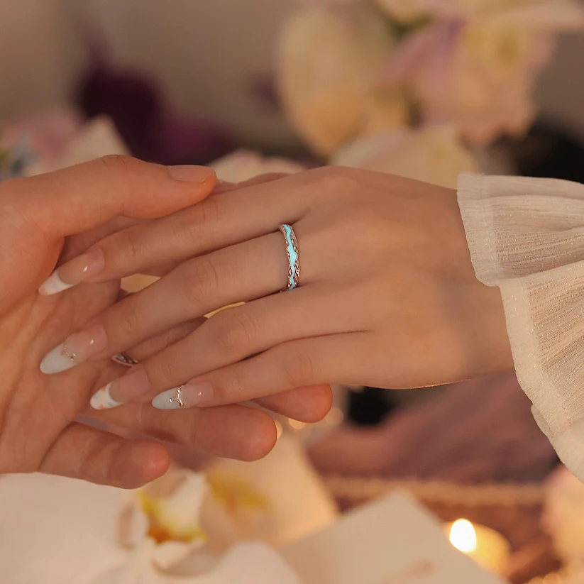 Whispering Galaxy Lightyear Couple Rings (2 rings included)