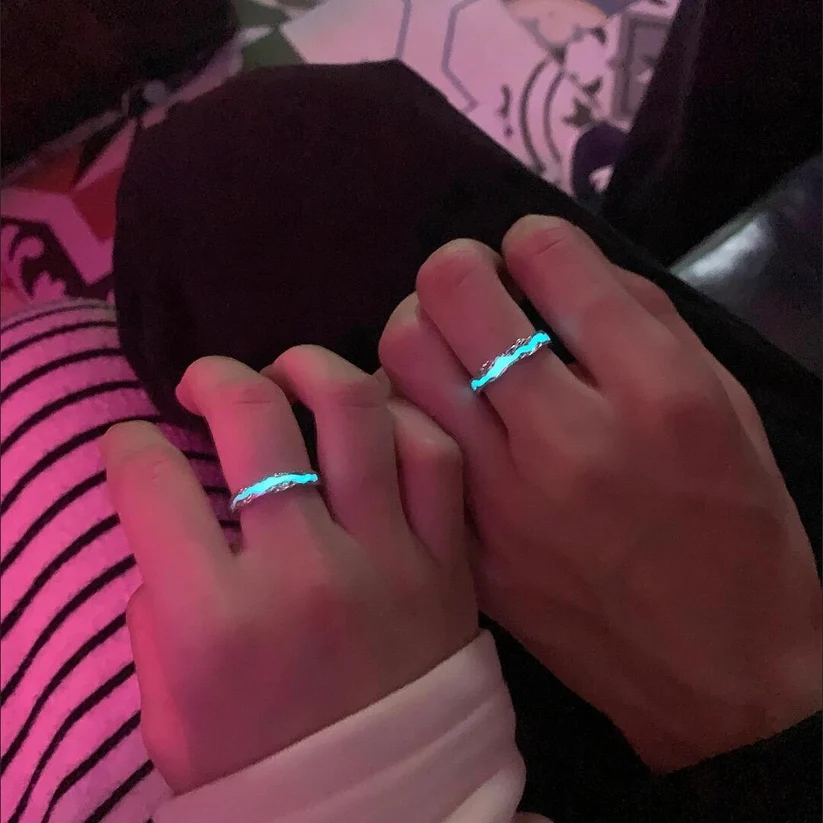 Whispering Galaxy Lightyear Couple Rings (2 rings included)