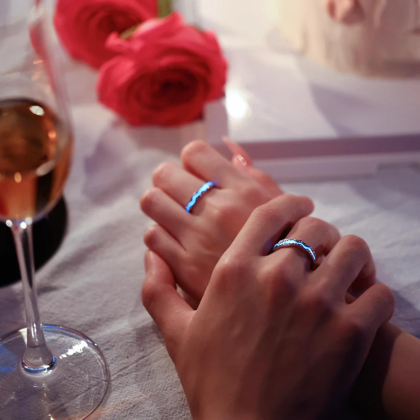 Whispering Galaxy Lightyear Couple Rings (2 rings included)