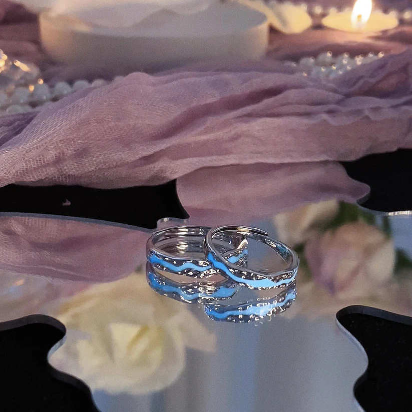Whispering Galaxy Lightyear Couple Rings (2 rings included)
