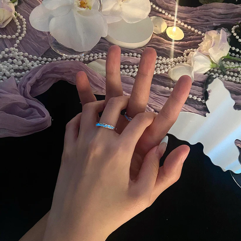 Whispering Galaxy Lightyear Couple Rings (2 rings included)