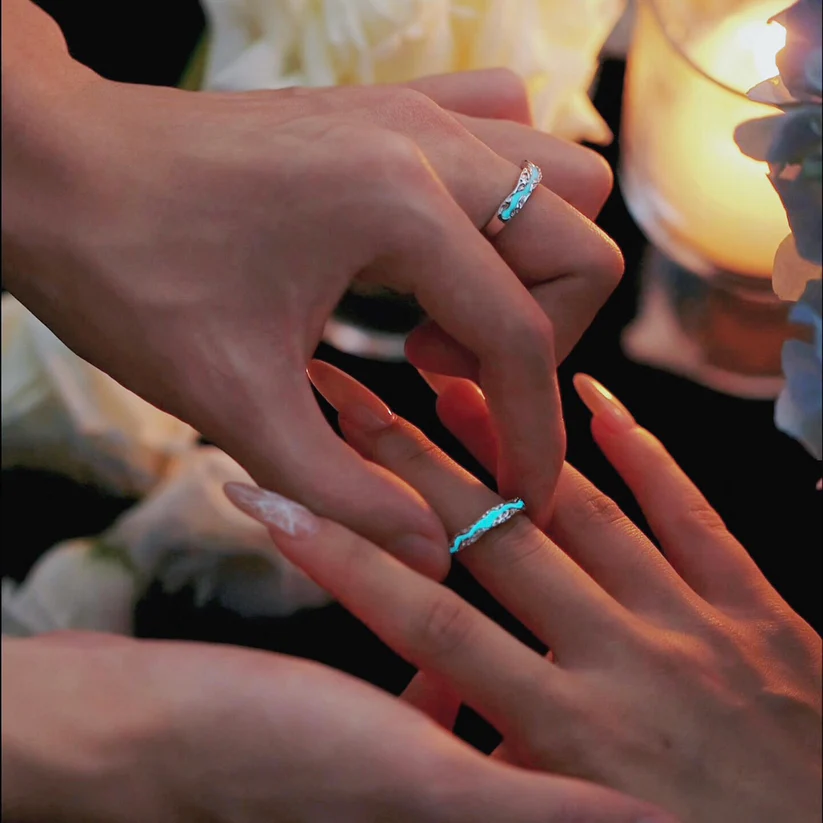 Whispering Galaxy Lightyear Couple Rings (2 rings included)