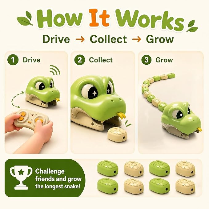 How the magnetic RC snake game works